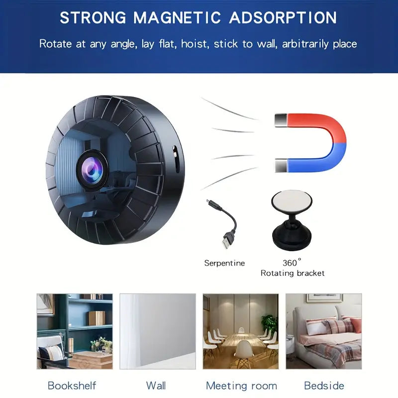 MiniCam™ – Caméra Espion 4K WiFi avec Vision Nocturne et Détection de Mouvement-5