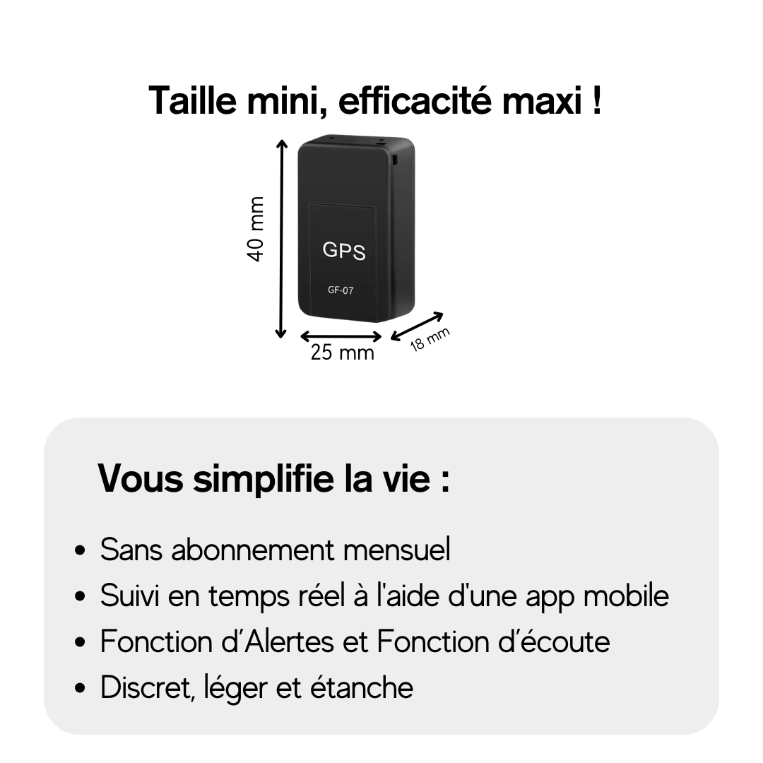 AutoSentinel™ – Traceur GPS Voiture Sans Abonnement - Suivi Précis en Temps Réel