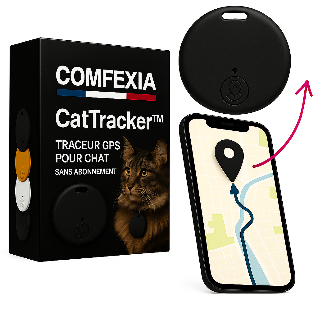 CatTracker™ – Traceur GPS Pour Chat 3 en 1