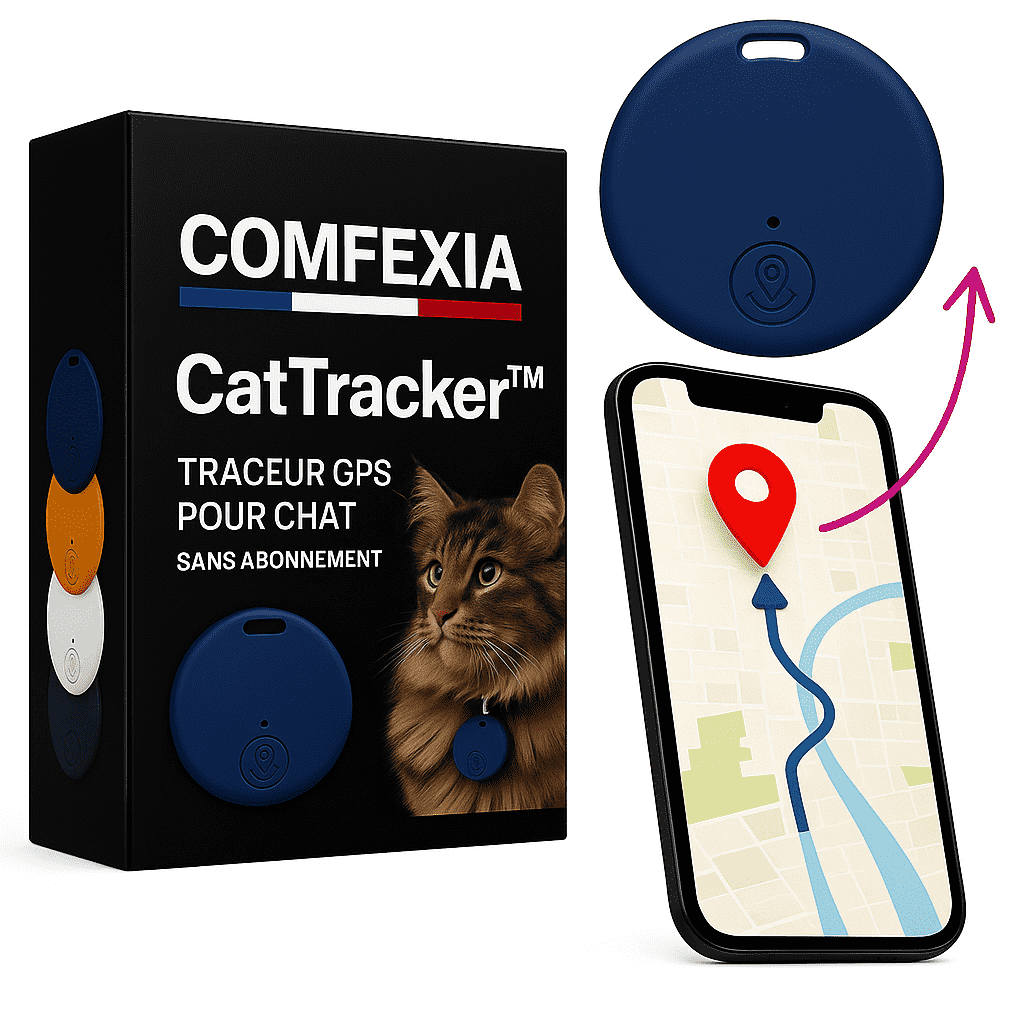 CatTracker™ – Traceur GPS Pour Chat 3 en 1