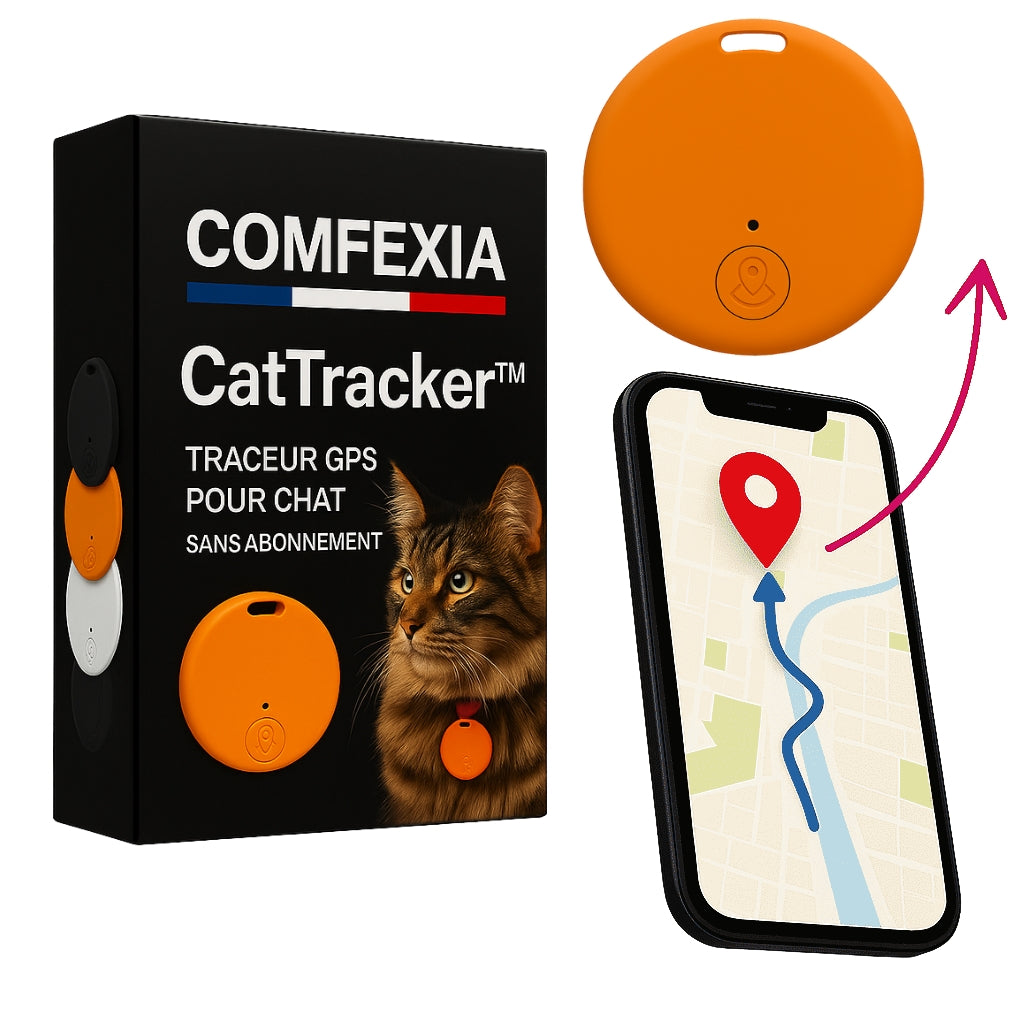 CatTracker™ – Traceur GPS Pour Chat 3 en 1