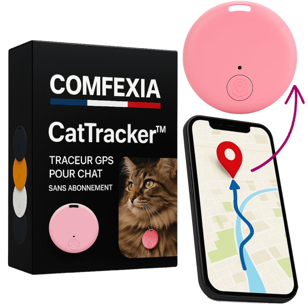 CatTracker™ – Traceur GPS Pour Chat 3 en 1