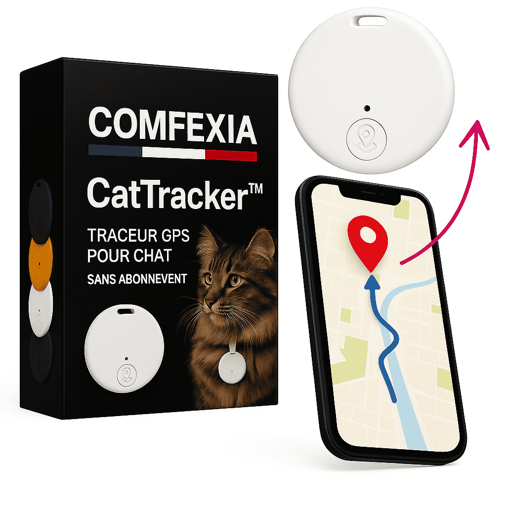 CatTracker™ – Traceur GPS Pour Chat 3 en 1