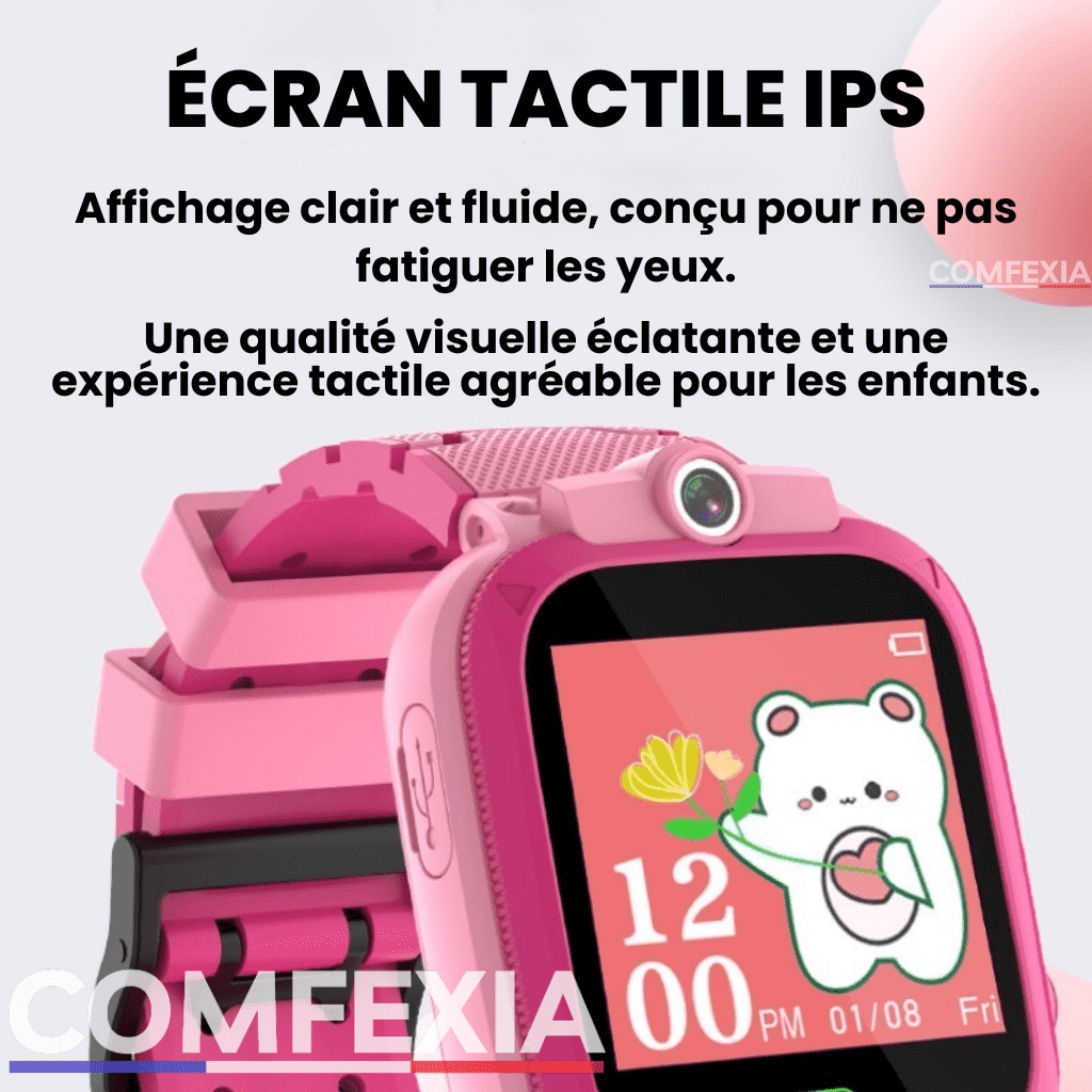 Comfexia™ – Montre Connectée Enfant 4G avec Appels & Caméra HD