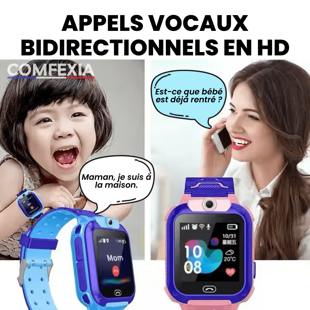 Comfexia™ – Montre Connectée Enfant 4G avec Appels & Caméra HD