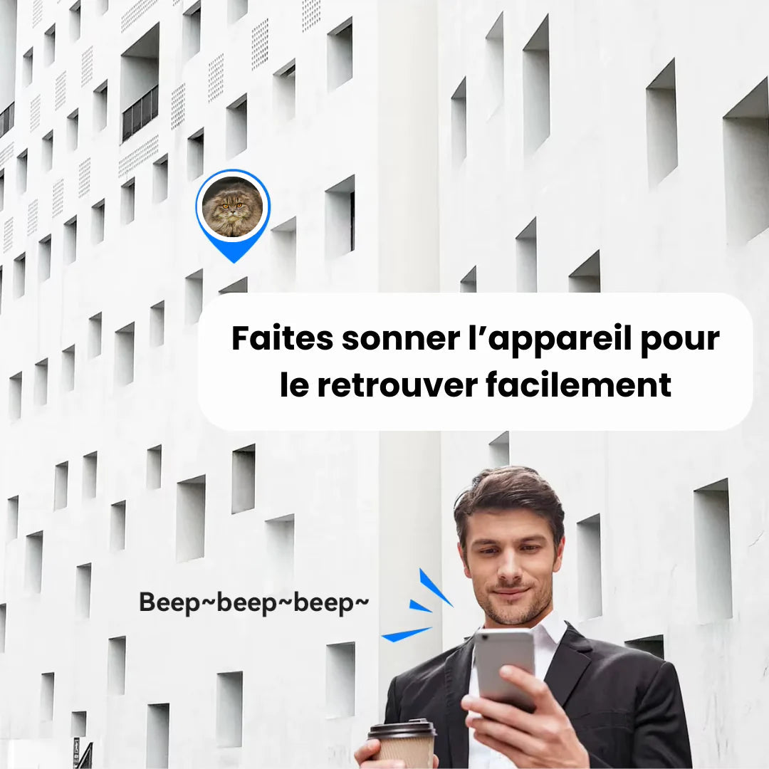 Comfexia™ – Traceur GPS Chat Sans Abonnement Suivi Précis Anti-Fugue