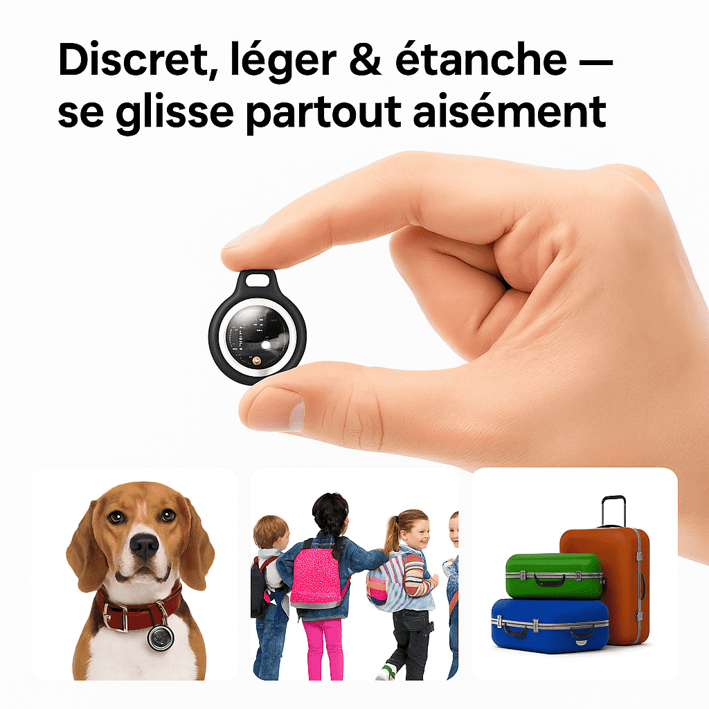Comfexia™ – Traceur GPS Chat Sans Abonnement Suivi Précis Anti-Fugue