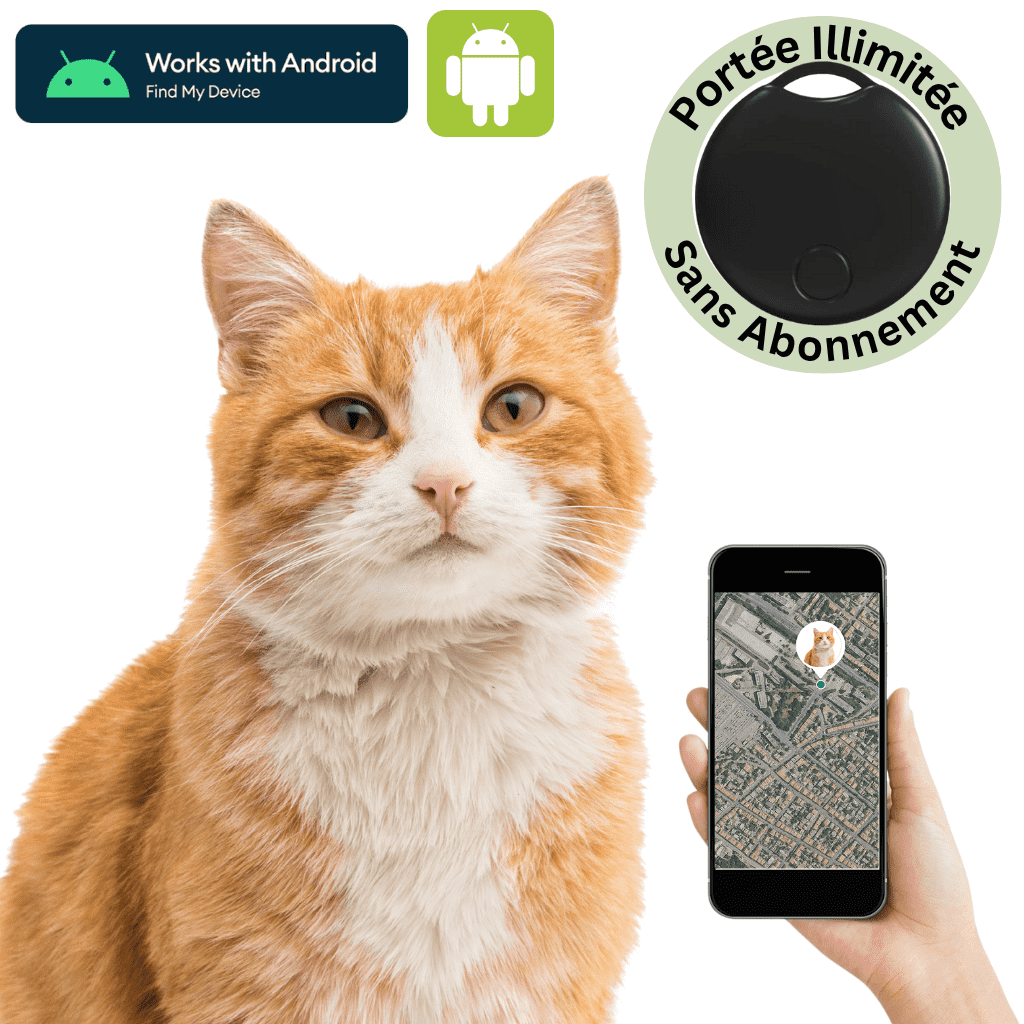 Comfexia™ – Traceur GPS Chat Sans Abonnement, Compatible Android & iOS