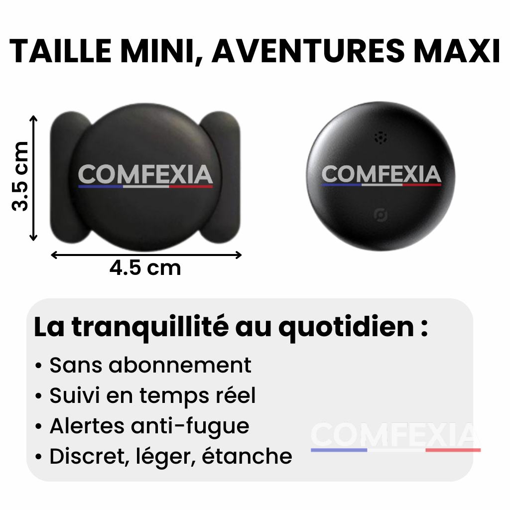 Comfexia™ – Traceur GPS Enfant Sans Abonnement – Android & iOS