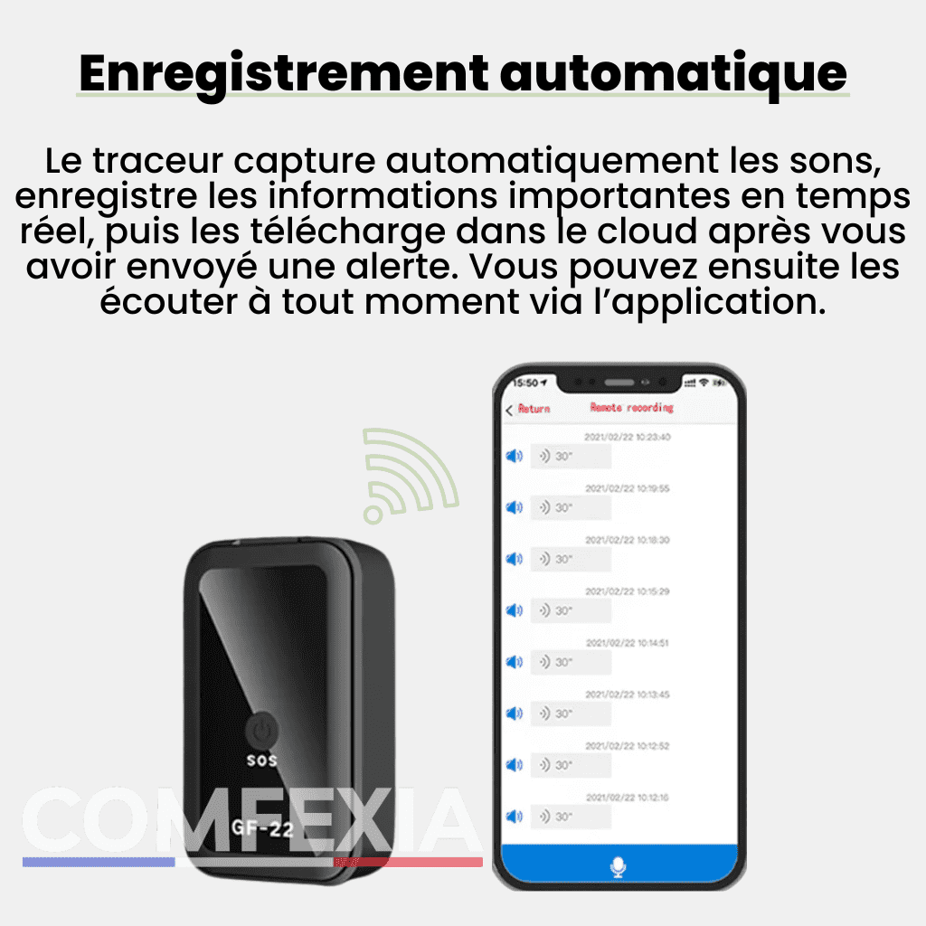 Comfexia™ – Traceur GPS Enfant Sans Abonnement, Assurez la Sécurité de Votre Enfant
