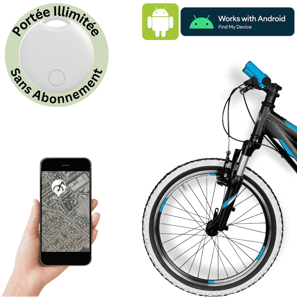 Comfexia™ – Traceur GPS Vélo Sans Abonnement Ultra-Précis, Compatible Android & iOS