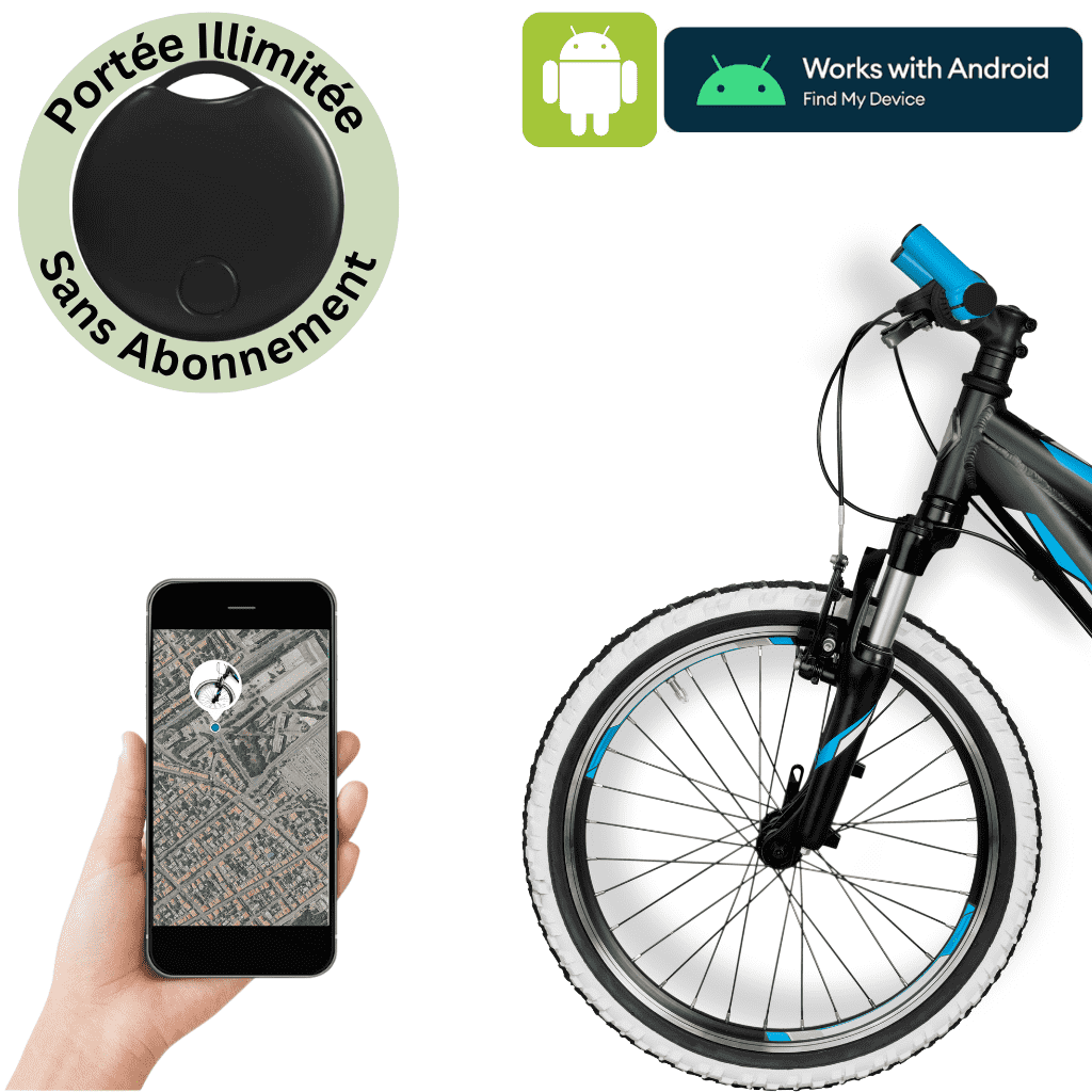 Comfexia™ – Traceur GPS Vélo Sans Abonnement Ultra-Précis, Compatible Android & iOS