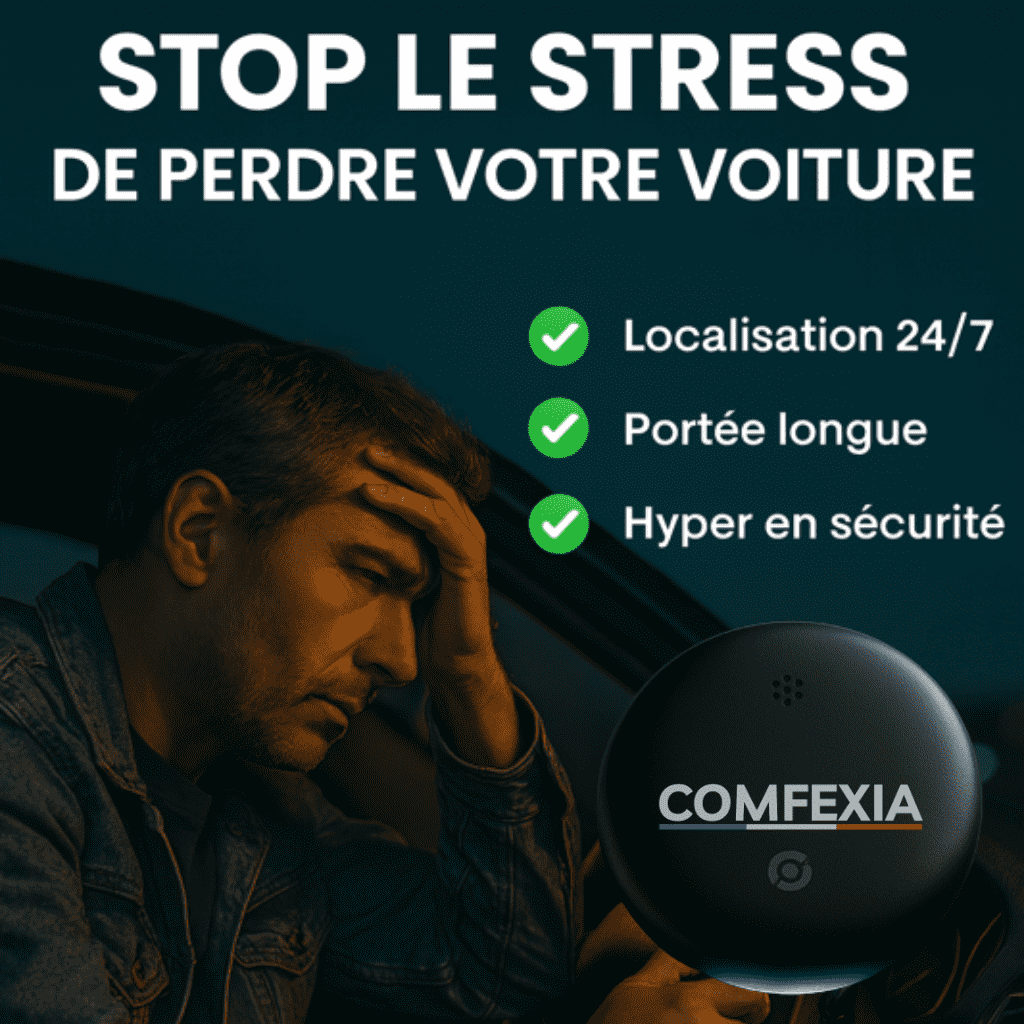 Comfexia™ – Traceur GPS Voiture Sans Abonnement – Android & iOS Find My