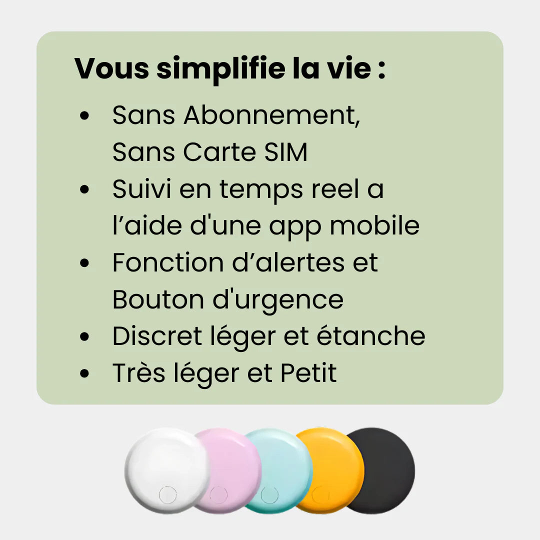Geokid™ – Traceur GPS Enfant Sans Abonnement, Suivi Précis En Temps Réel