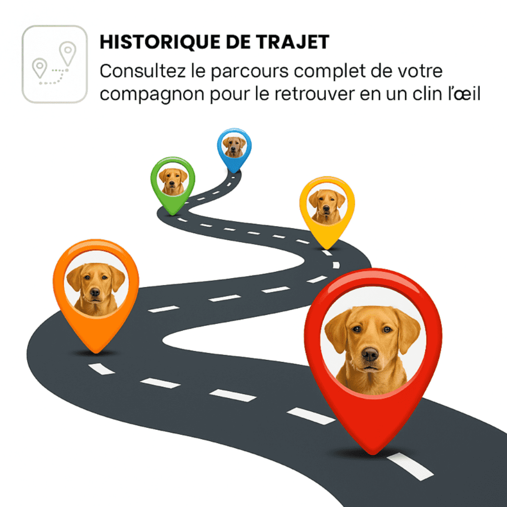 Petrovia™ – Collier GPS Sans Abonnement pour Chien & Chat, Portée Illimitée
