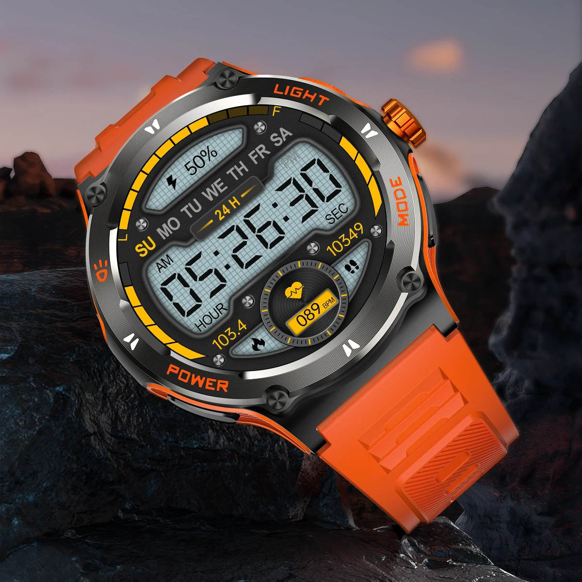 SportConnect™ – Montre Connectée Homme Écran HD avec Boussole Intégrée-6