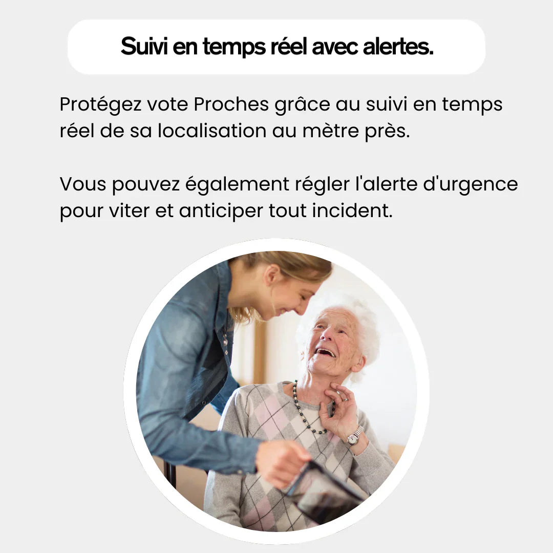 Senio™ – Traceur GPS Senior Sans Abonnement Suivi Instantané et Fiable