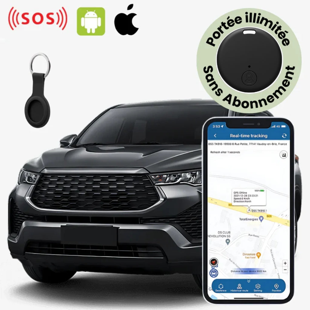 VehiSpot™ – Traceur GPS Voiture Sans Abonnement Suivi Précis en Temps Réel