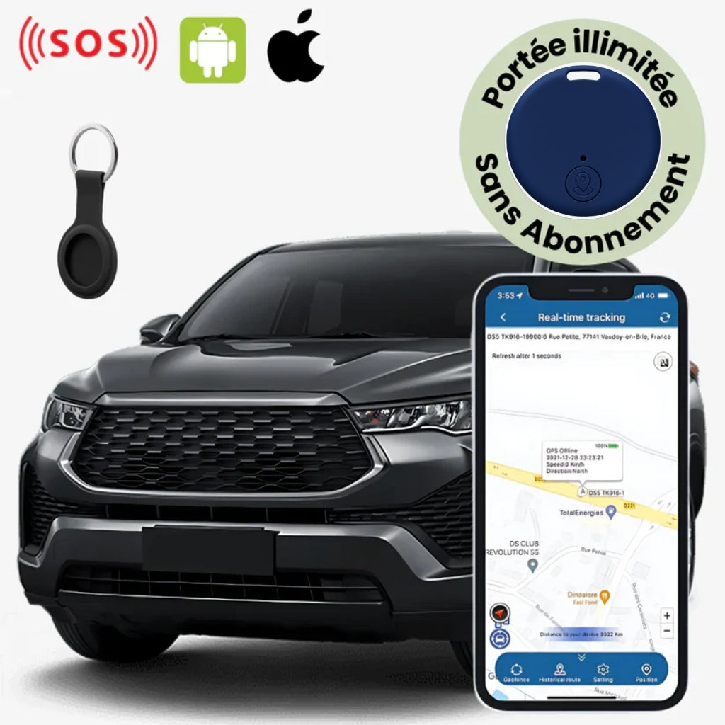 VehiSpot™ – Traceur GPS Voiture Sans Abonnement Suivi Précis en Temps Réel