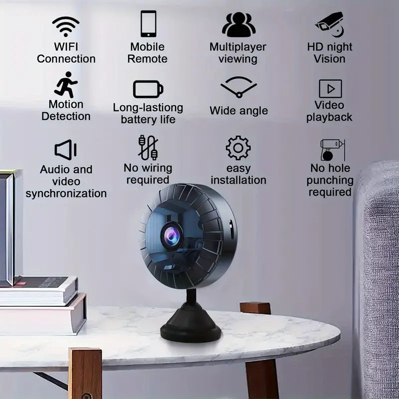 MiniCam™ – Caméra Espion 4K WiFi avec Vision Nocturne et Détection de Mouvement-4