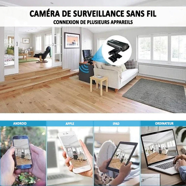CamSafe™ – Caméra de Surveillance Sans Fil 1080p Vision Nocturne & Détection de Mouvement-4