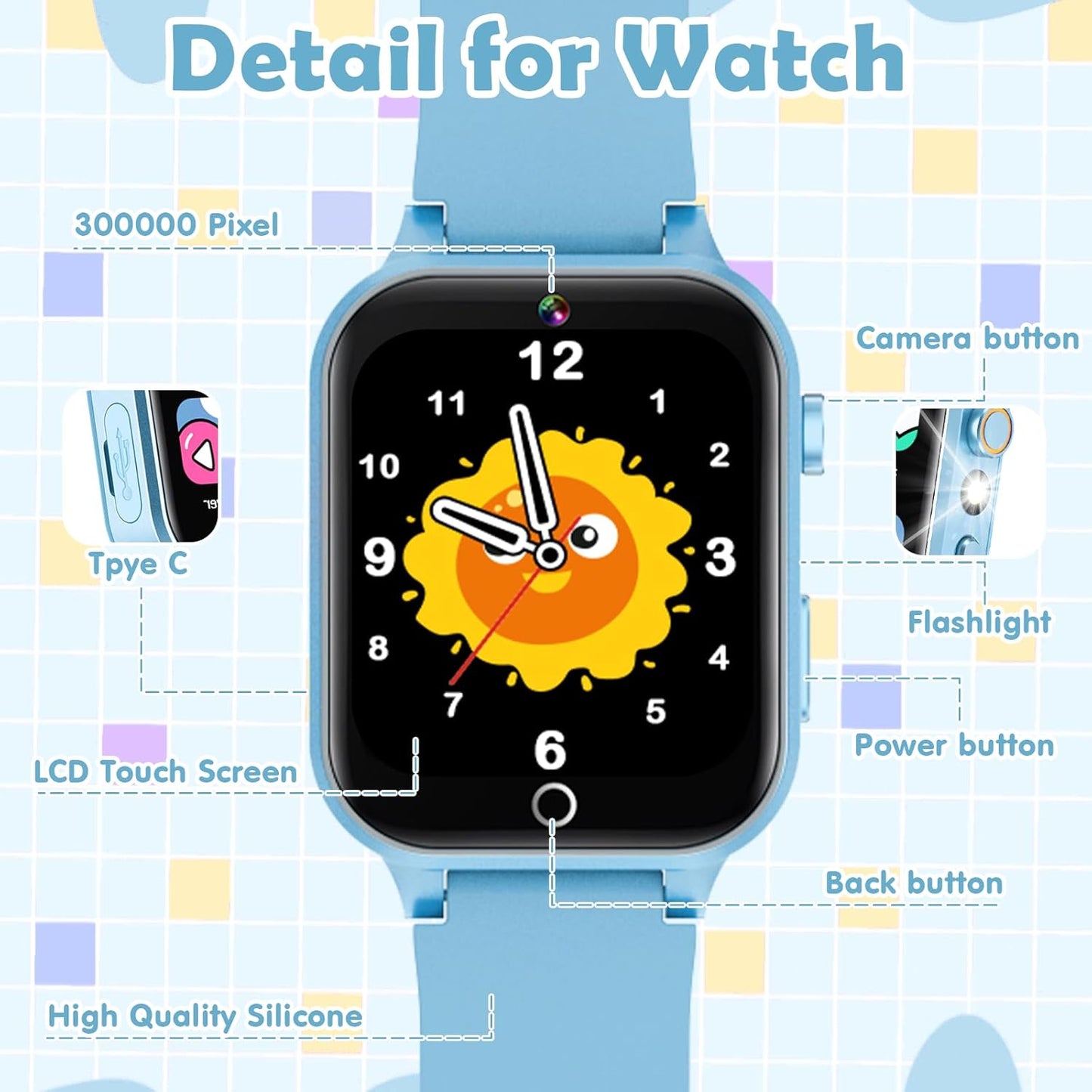 SmartKid™ – Montre Intelligente pour Enfants avec Caméra HD & 26 Jeux Éducatifs-6