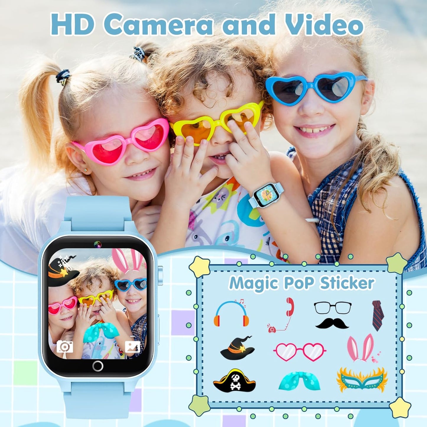 SmartKid™ – Montre Intelligente pour Enfants avec Caméra HD & 26 Jeux Éducatifs-4