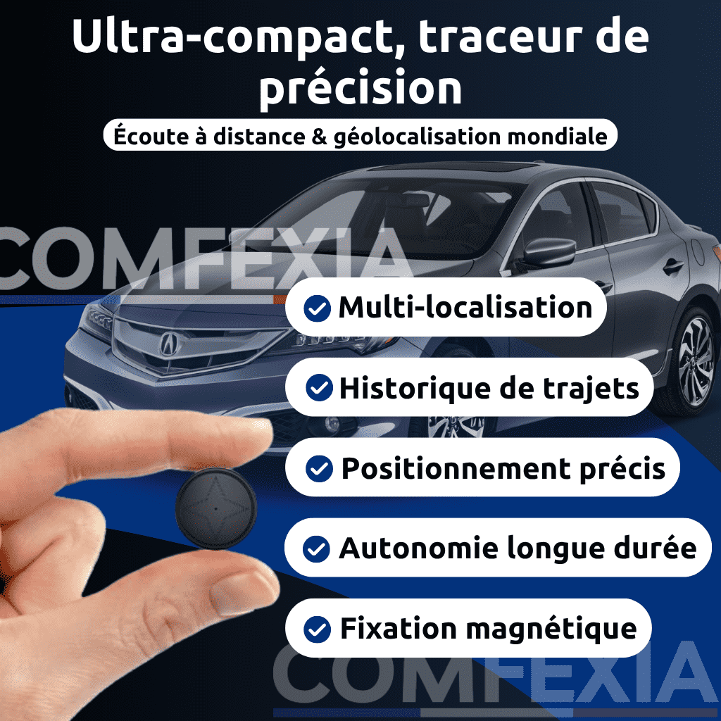 AutoGuard™ – Traceur GPS Voiture Sans Abonnement, Localisation Précise