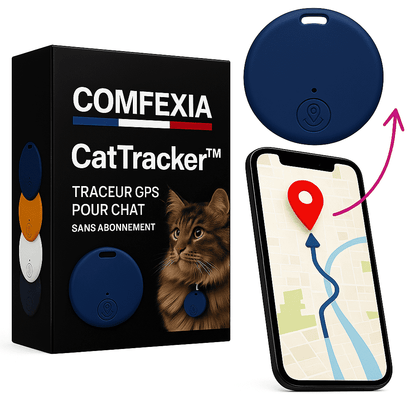 CatTracker™ – Traceur GPS Pour Chat 3 en 1 Sans Abonnement
