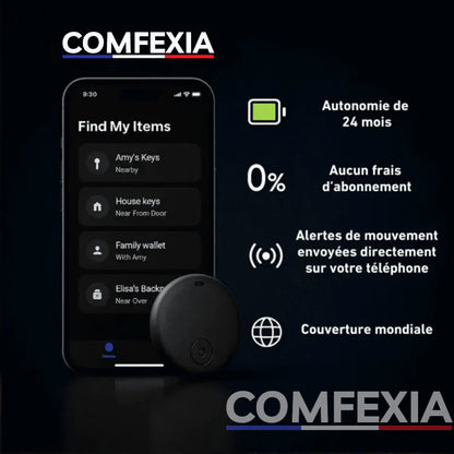Comfexia™ – Traceur GPS Valise Sans Abonnement, Android & iOS