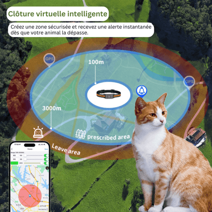 Comfexia™ – Collier GPS Chat Sans Abonnement Suivi Précis & Illimité