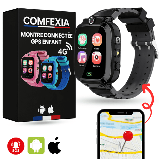 Comfexia™ – Montre Connectée Enfant 4G avec Appels & Caméra HD
