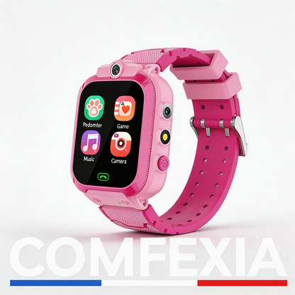 Comfexia™ – Montre Connectée Enfant Multifonction (Jeux, Appels & Caméra HD)