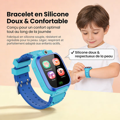 Comfexia™ – Montre Connectée Enfant Multifonction (Jeux, Appels & Caméra HD)