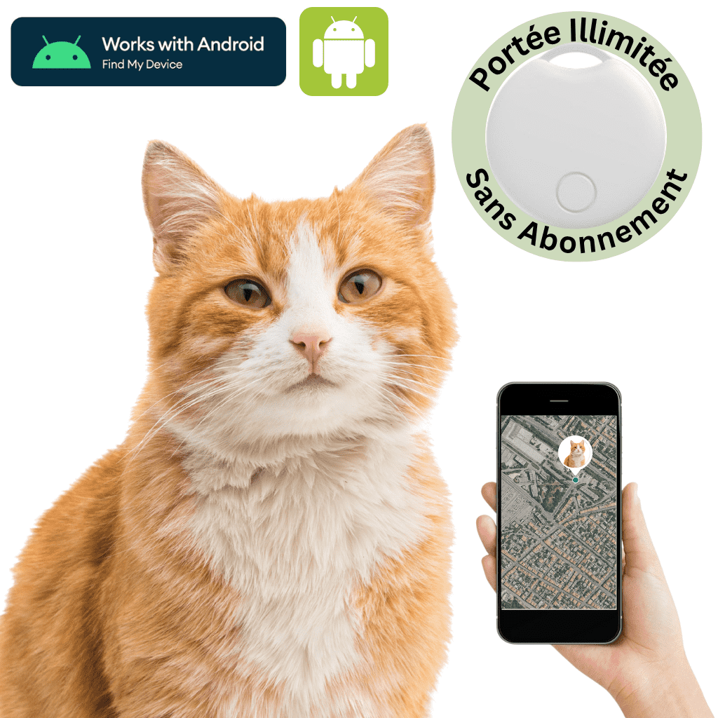 Comfexia™ – Traceur GPS Chat Sans Abonnement, Compatible Android & iOS