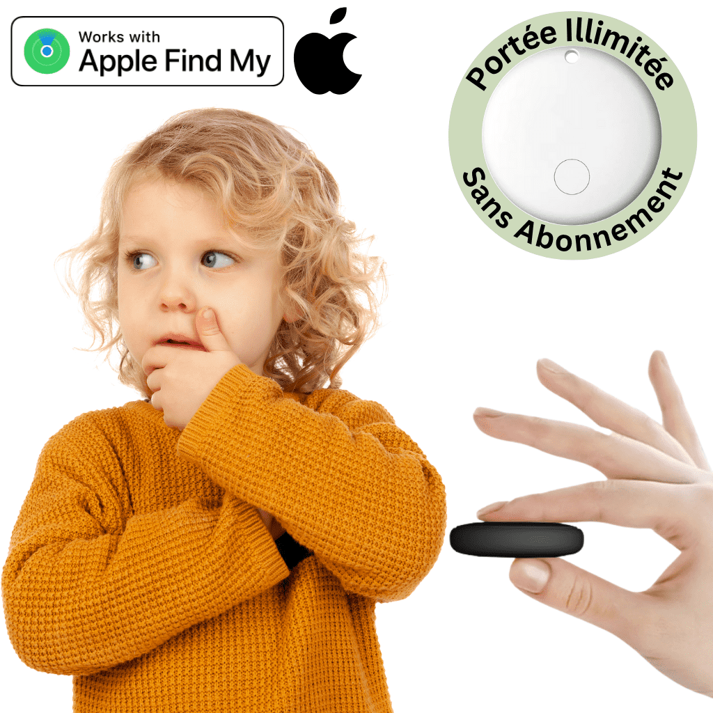 Comfexia™ – Traceur GPS Enfant Sans Abonnement & Sans Carte SIM, Compatible Android & iOS