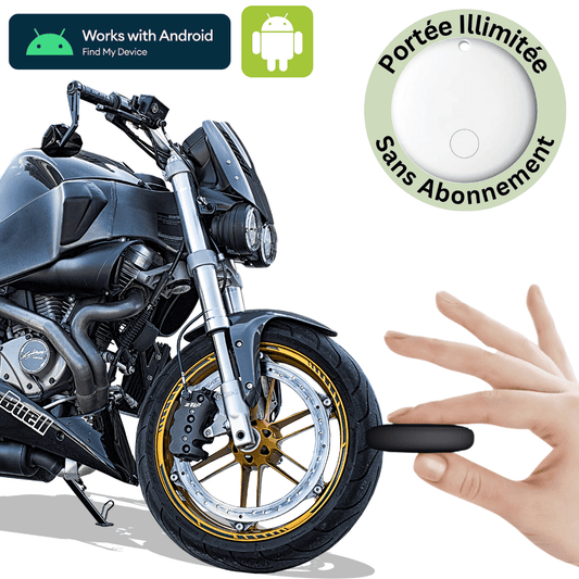 Comfexia™ – Traceur GPS Moto Sans Abonnement & Sans Carte SIM, Compatible Android & iOS