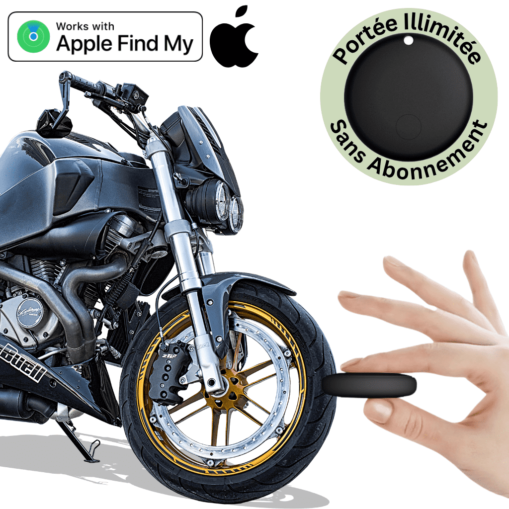 Comfexia™ – Traceur GPS Moto Sans Abonnement & Sans Carte SIM, Compatible Android & iOS