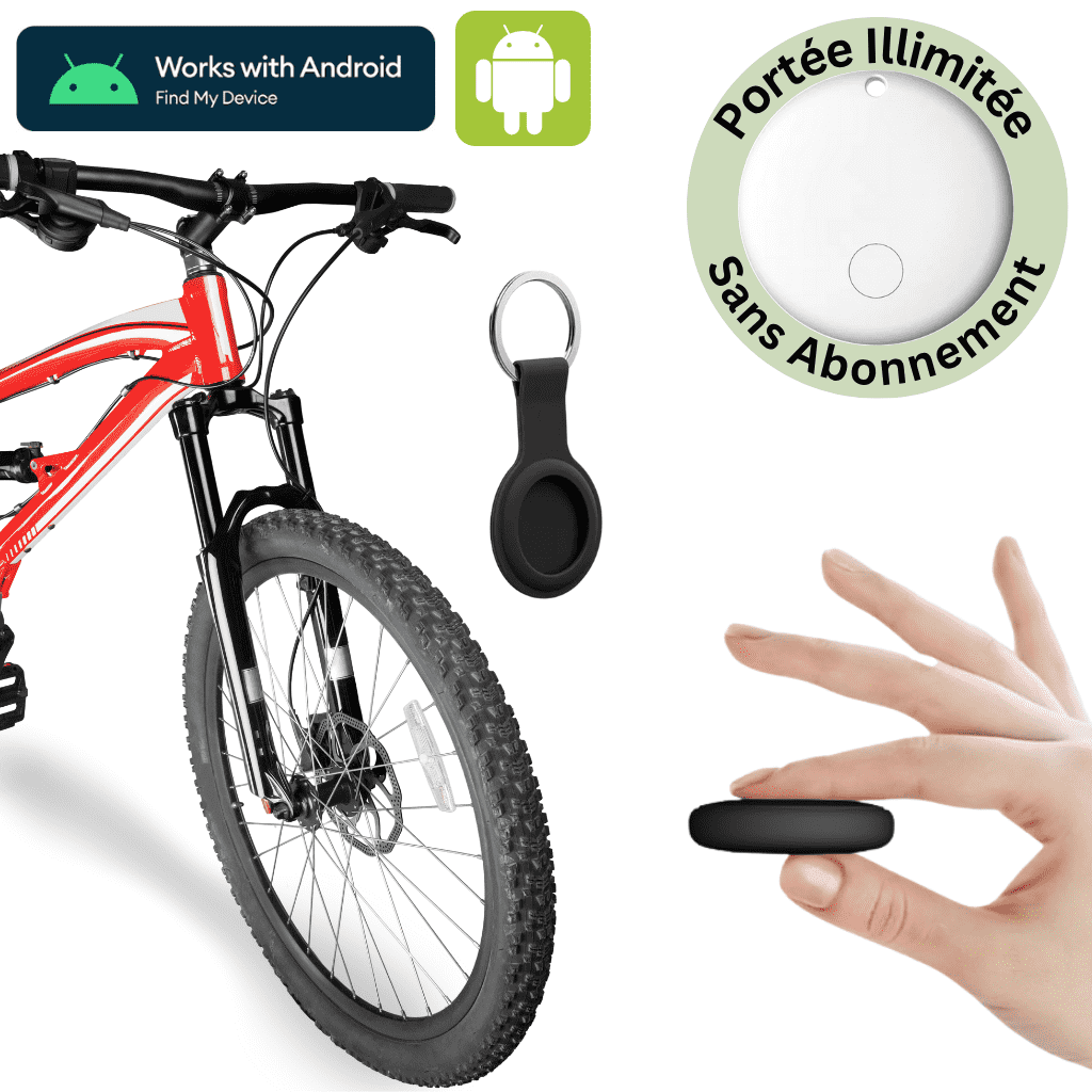 Comfexia™ – Traceur GPS Vélo Sans Abonnement & Sans Carte SIM, Compatible Android & iOS