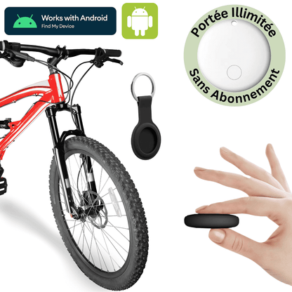 Comfexia™ – Traceur GPS Vélo Sans Abonnement & Sans Carte SIM, Compatible Android & iOS