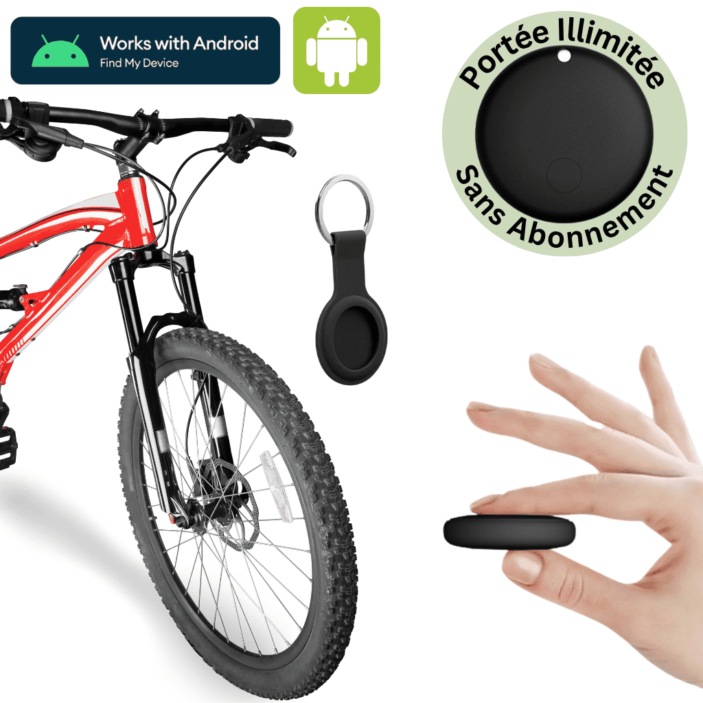 Comfexia™ – Traceur GPS Vélo Sans Abonnement & Sans Carte SIM, Compatible Android & iOS