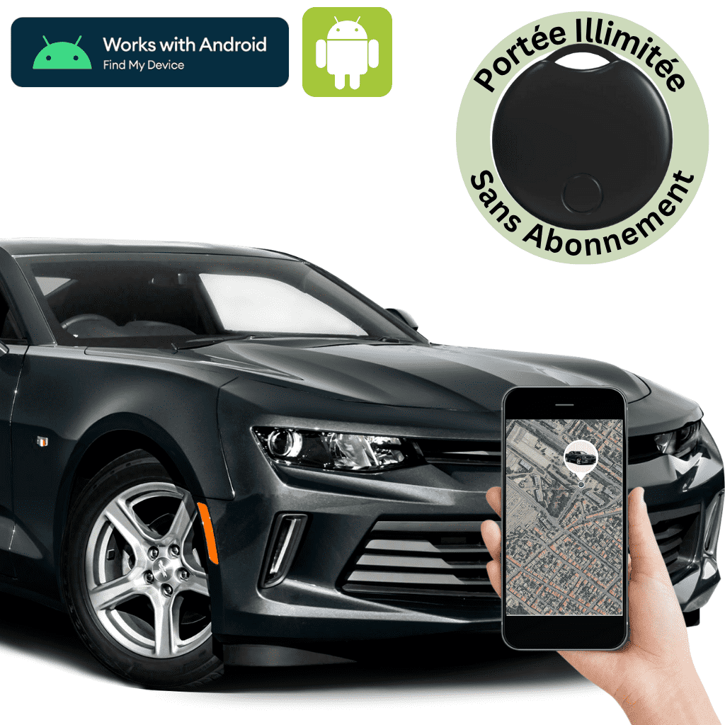 Comfexia™ – Traceur GPS Voiture Sans Abonnement Ultra-Précis, Compatible Android & iOS