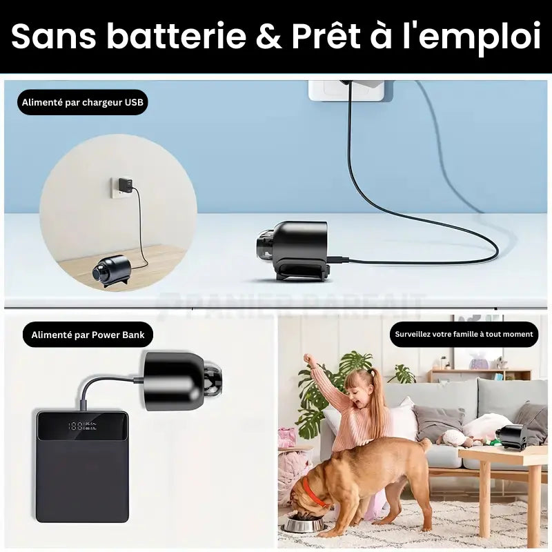 Comfexia™ – Mini Caméra Espion Sans Fil, Contrôle à Distance et Enregistrement HD