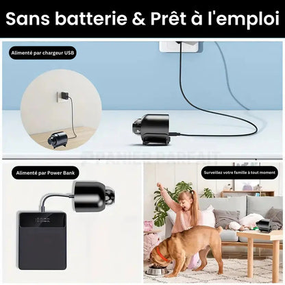 Comfexia™ – Mini Caméra Espion Sans Fil, Contrôle à Distance et Enregistrement HD