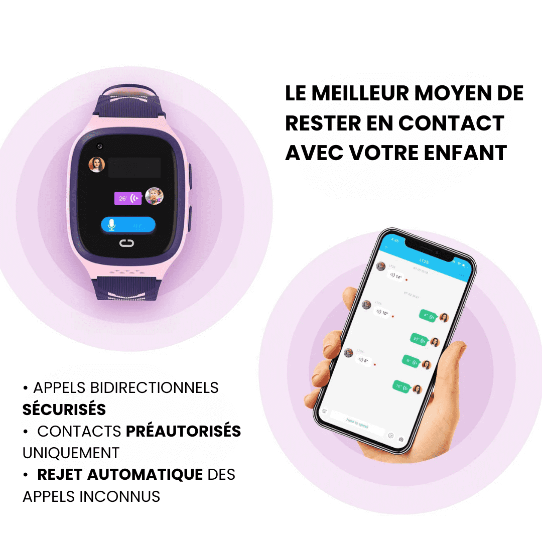 Comfexia™ – Montre GPS Connectée 4G Pour Enfant, Ultra Fiable