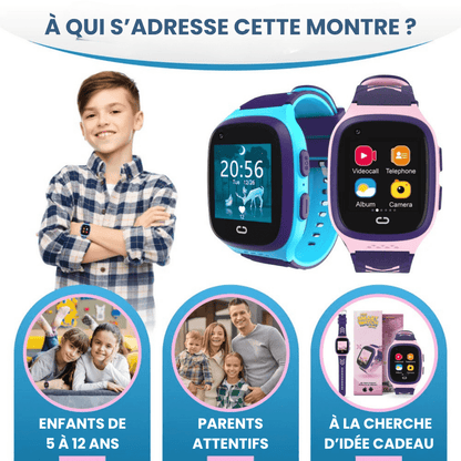 Comfexia™ – Montre GPS Connectée 4G Pour Enfant, Ultra Fiable