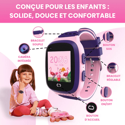 Comfexia™ – Montre GPS Connectée 4G Pour Enfant, Ultra Fiable