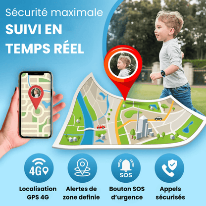 Comfexia™ – Montre GPS Connectée 4G Pour Enfant, Ultra Fiable