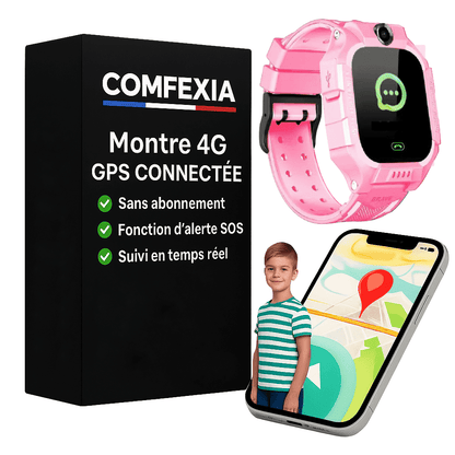 Comfexia™ – Montre GPS Pour Enfant avec Fonction d'Alertes