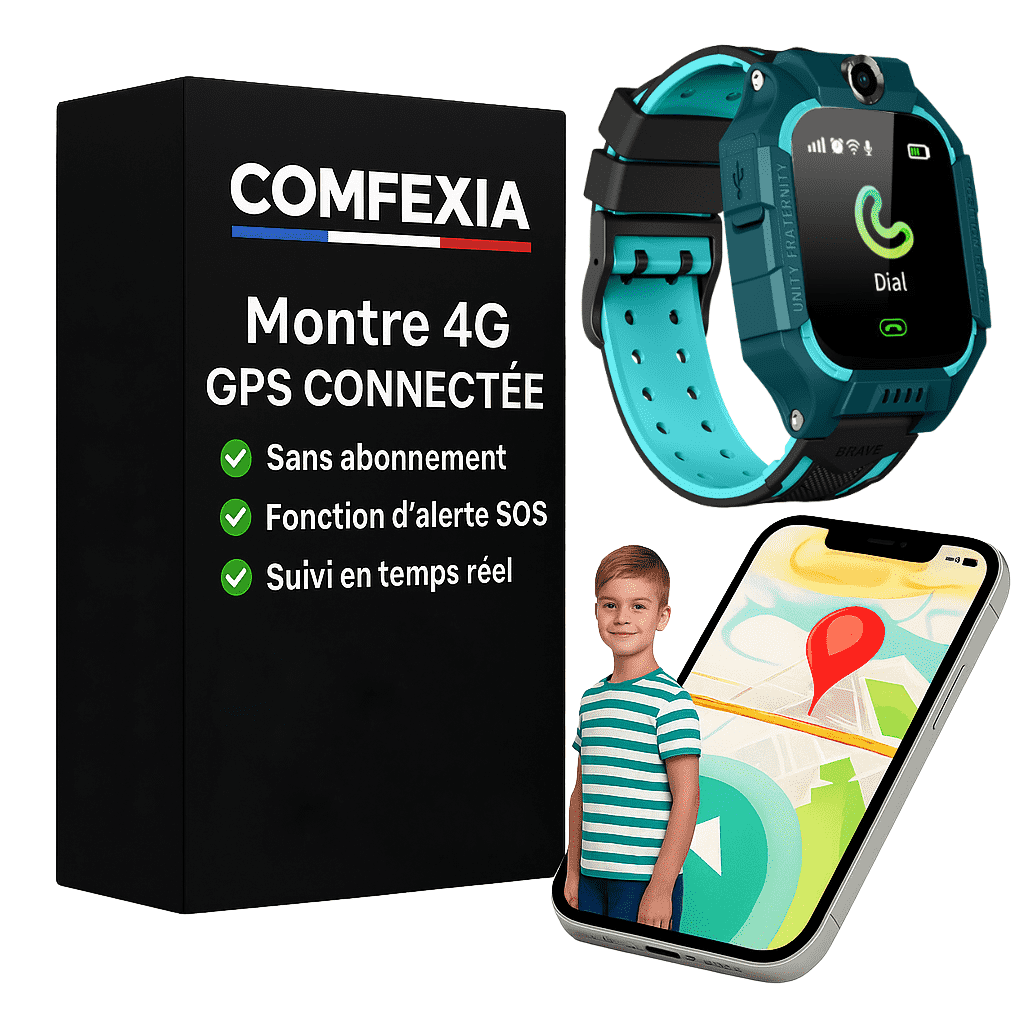 Comfexia™ – Montre GPS Pour Enfant avec Fonction d'Alertes